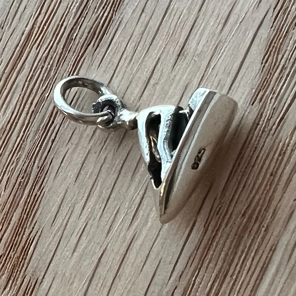 Jet Ski Charm Vintage Sterling Silver 925 NOS Watercraft